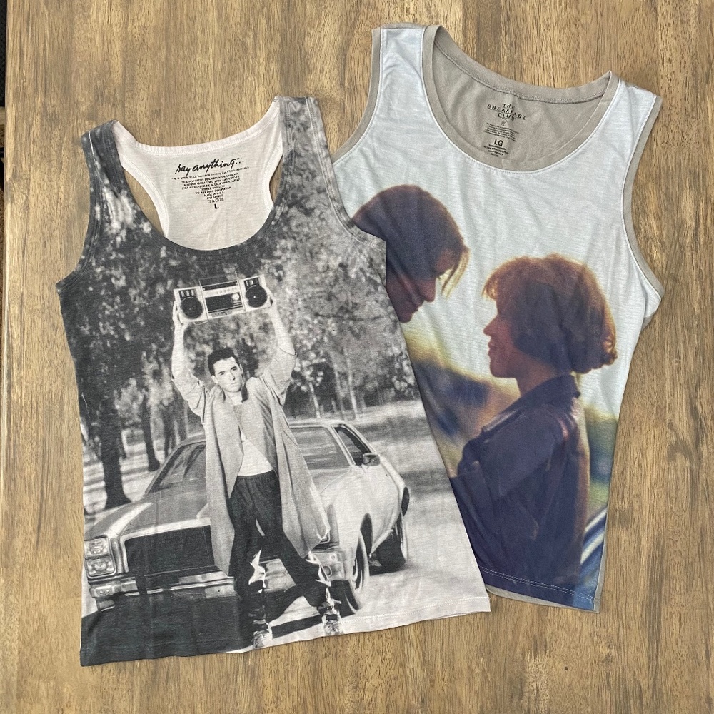 Tank Top Bundle, Breakfast Club & Say Anything, Large